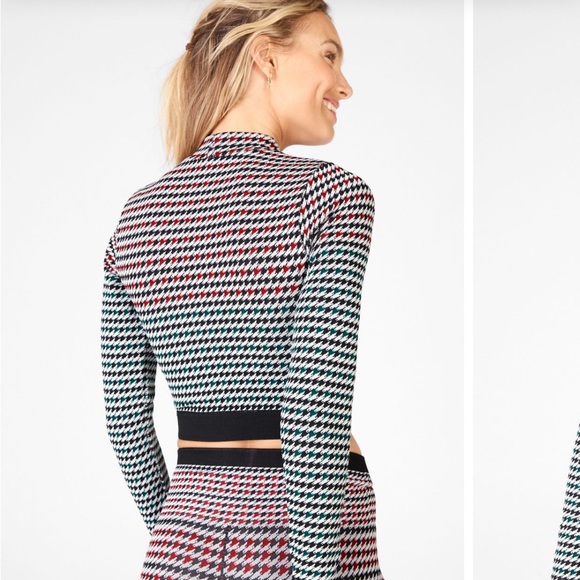 Camryn Houndstooth Seamless Long-Sleeve - Picture 3 of 5